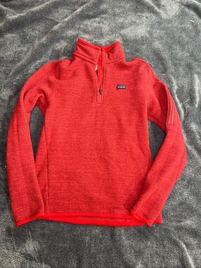 Patagonia Women’s Better Sweater 1/4 Zip Fleece Pullover Red Size M